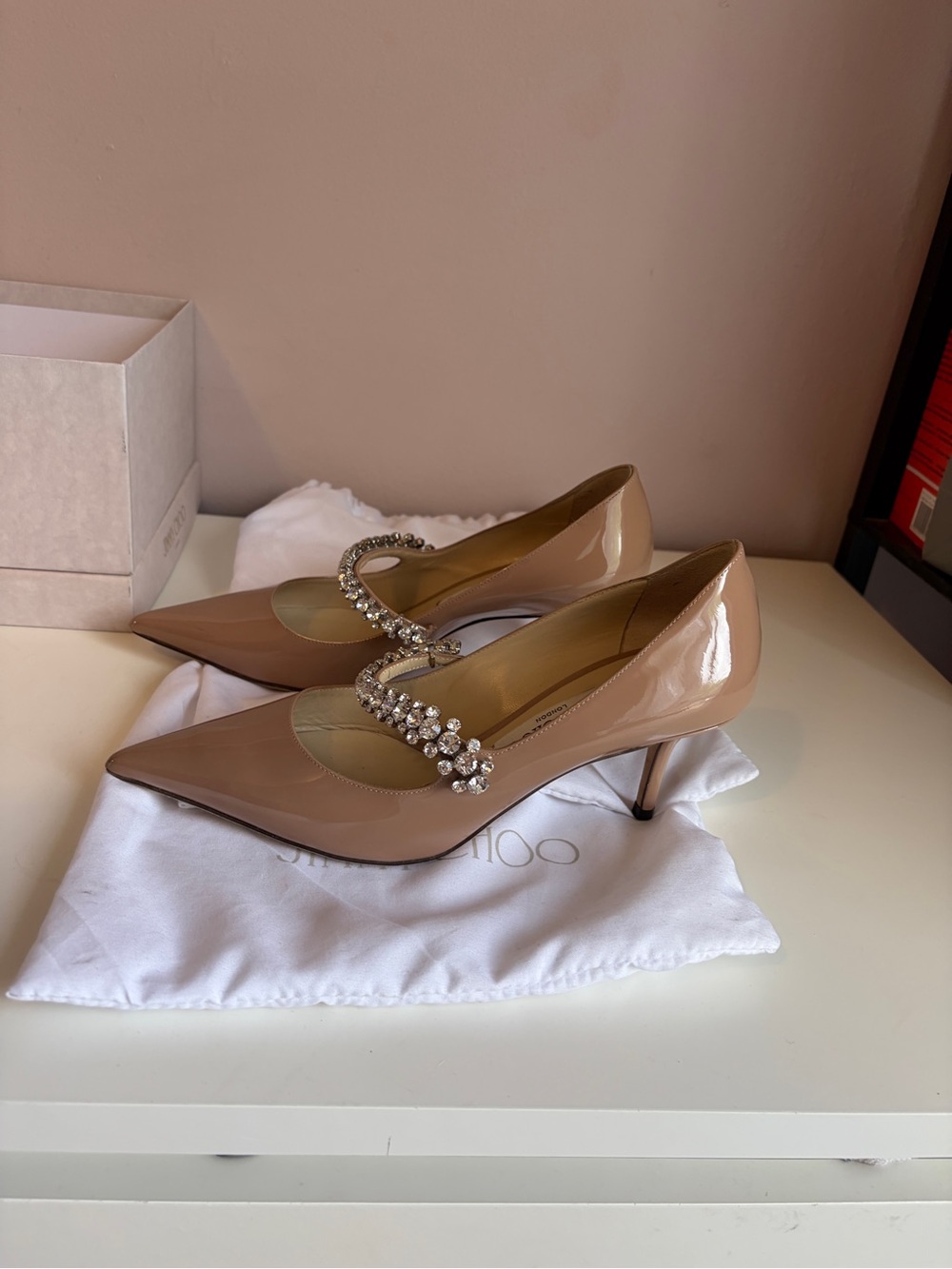 Jimmy Choo Bing Pump 65 in Ballet Pink patent leather - Picture 3 of 15